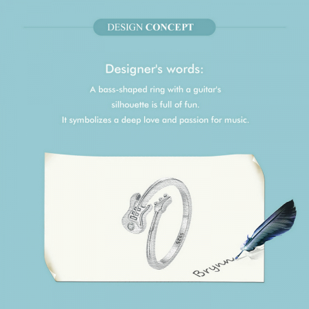 Inel argint chitara [11]