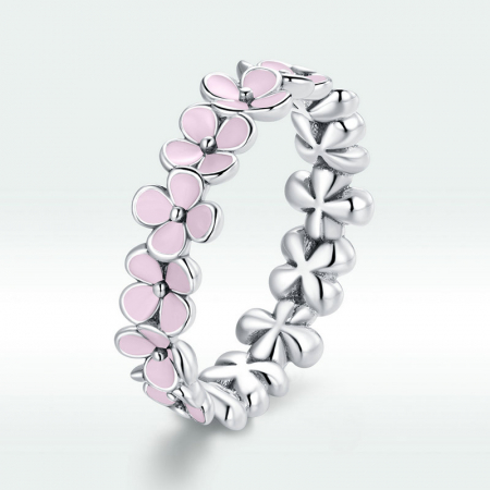 Inel argint cu flori [7]