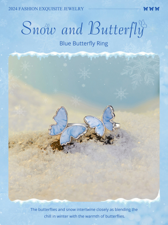 Inel argint cu fluturasi [16]