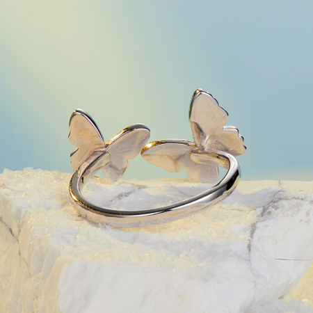 Inel argint cu fluturasi [9]