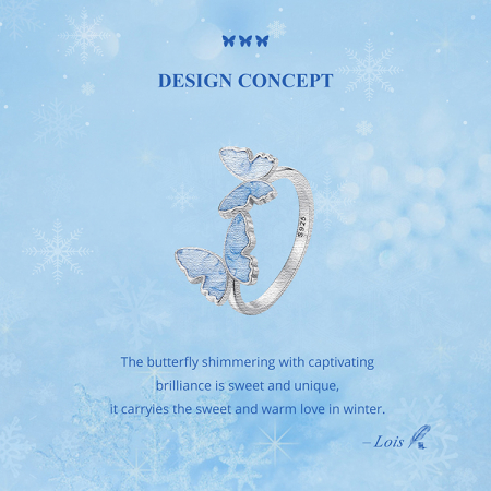 Inel argint cu fluturasi [18]