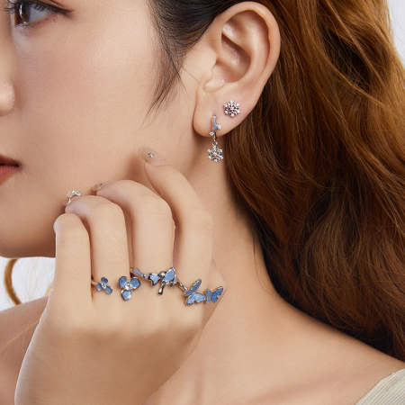 Inel argint cu fluturasi [4]