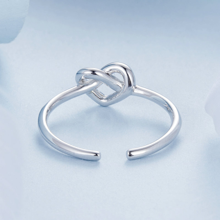 Inel argint cu inimioara inodata [6]