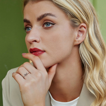 Inel argint cu inimioara inodata [1]