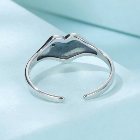 Inel argint cu litera A [4]