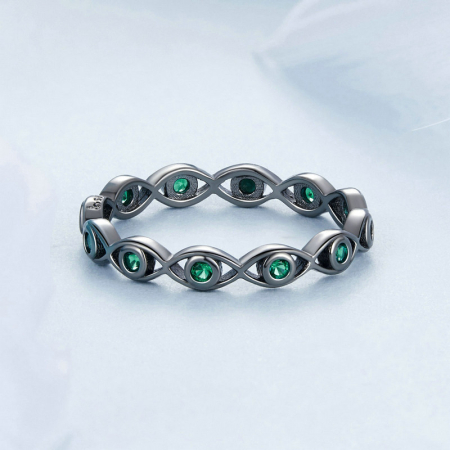 Inel argint cu ochi de deochi [4]