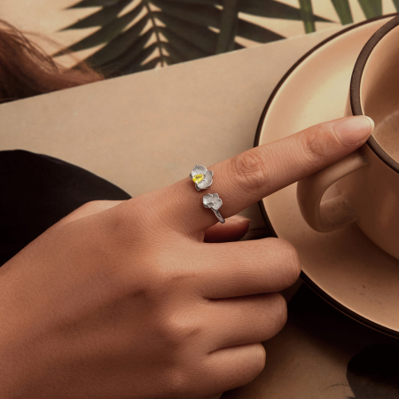 Inel argint cu Orhidee [5]