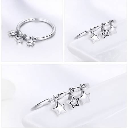 Inel argint cu stelute si zirconiu [8]