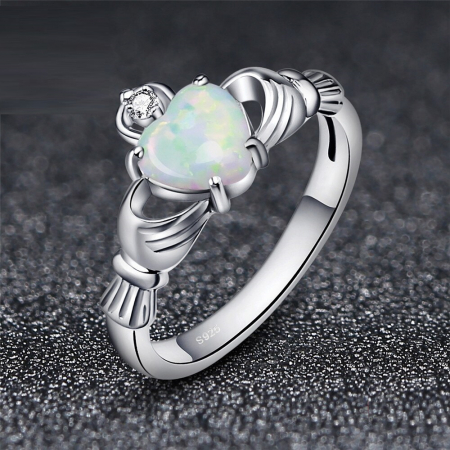 Inel argint 925 Claddagh model irlandez [1]