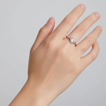 Inel argint dragoste stralucitoare [2]