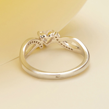 Inel argint elegant cu inimioara [8]