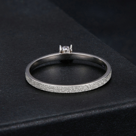 Inel argint elegant cu Moissanit [7]