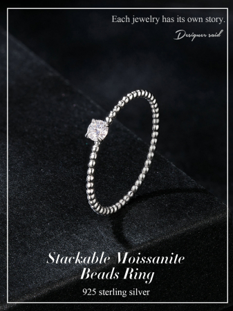 Inel argint elegant cu Moissanit [14]