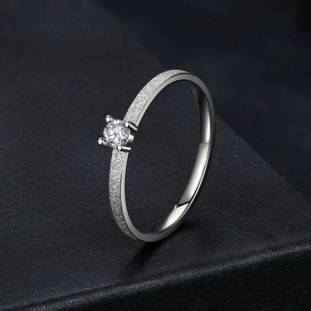 Inel argint elegant cu Moissanit [3]
