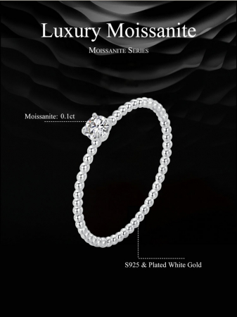 Inel argint elegant cu Moissanit [12]