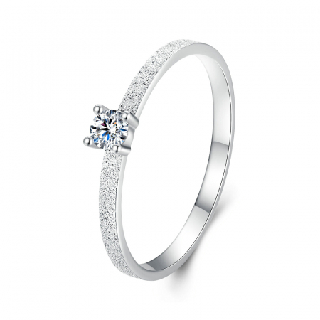 Inel argint elegant cu Moissanit [11]