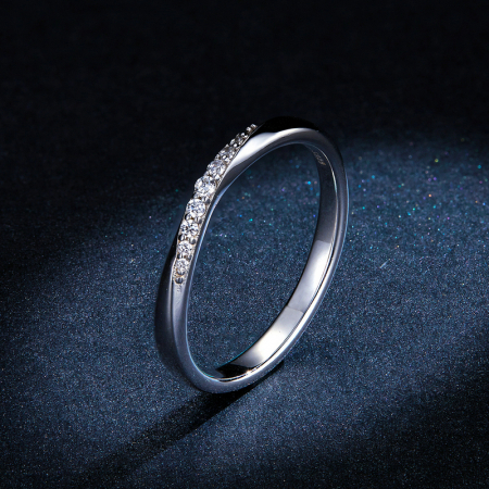 Inel argint elegant cu zirconii je t'aime [3]