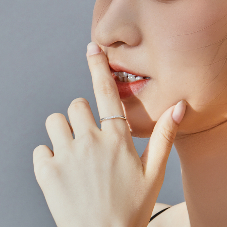 Inel argint elegant cu zirconii je t'aime [6]