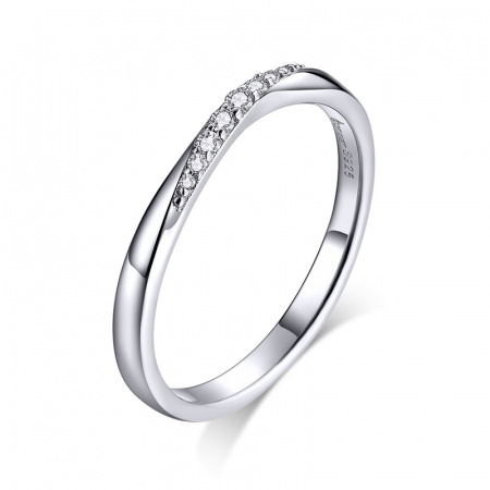 Inel argint elegant cu zirconii je t'aime [5]