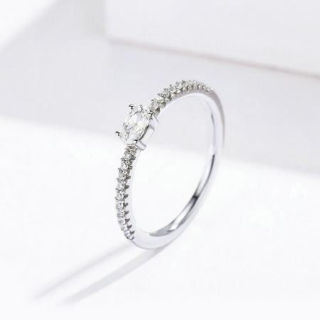 Inel argint elegant cu zirconii [4]
