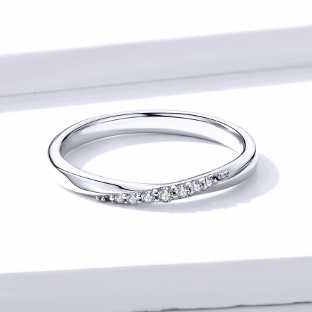 Inel argint elegant cu zirconii je t'aime [4]