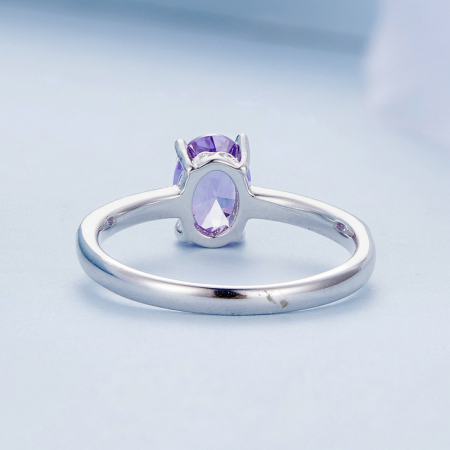 Inel argint elegant cu zirconiu tanzanit [4]