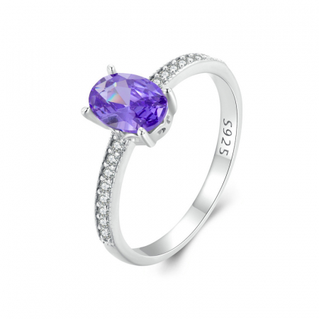 Inel argint elegant cu zirconiu tanzanit [7]
