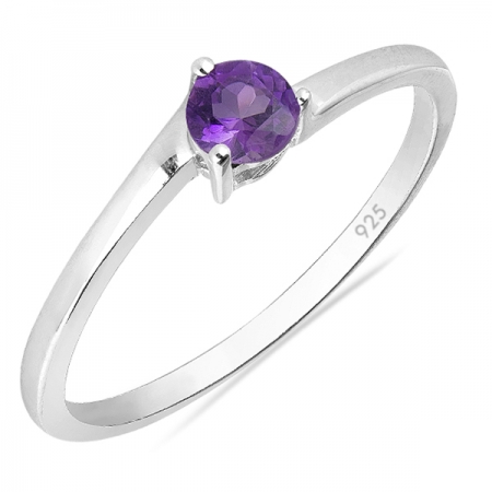Inel argint Elinor, 925, cu ametist african - IVA0020 [0]