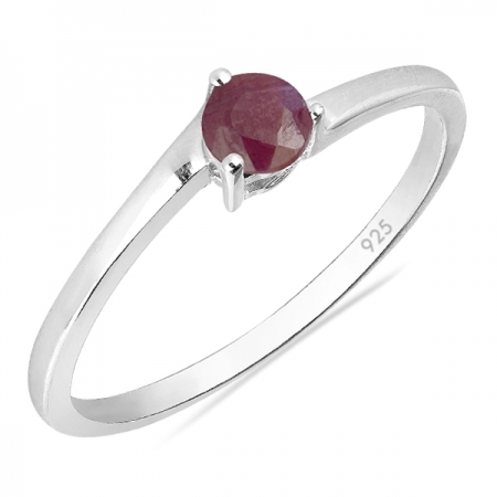 Inel argint Elinor, 925, cu rubin - IVA0023 [0]