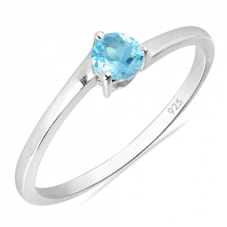 Inel argint Elinor, 925, cu topaz albastru elvetian - IVA0027 [0]