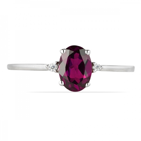 Inel argint Elisabeta, 925, cu rodolit si zirconiu alb - IVA0043 [1]