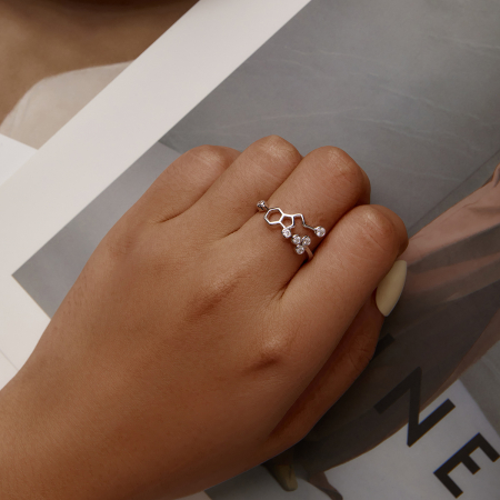 Inel argint fagure [8]