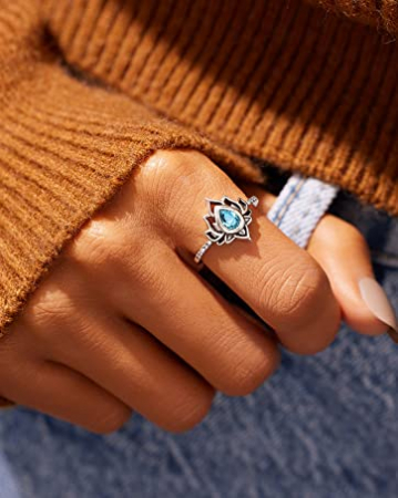 Inel argint floare de lotus [2]