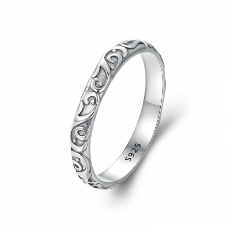 Inel argint floral [13]