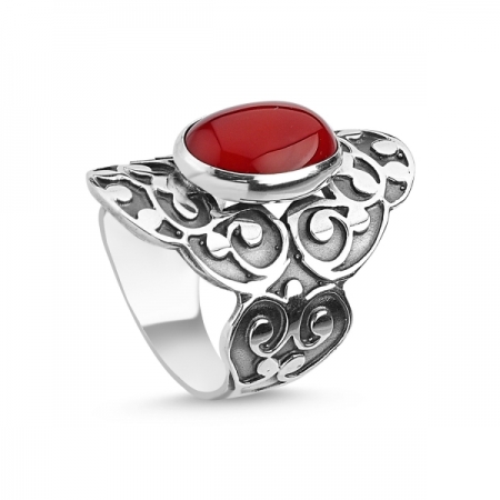 Inel argint Handmade cu Coral  [0]
