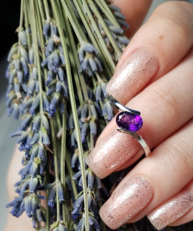Inel argint Hope, 925, cu ametist african - IVA0006 [5]