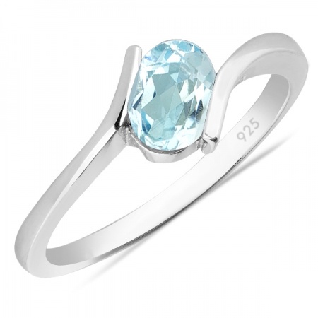 Inel argint Hope, 925, cu topaz albastru - IVA0009 [0]