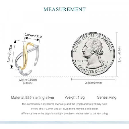 Inel argint Infinit [15]