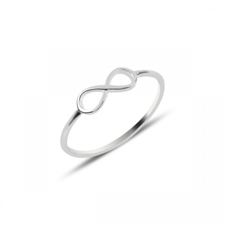 Inel argint infinit placat cu rodiu - ITU0227 [0]