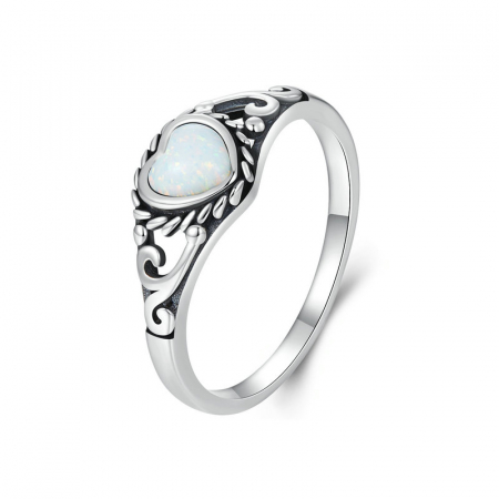 Inel argint inima de opal [13]