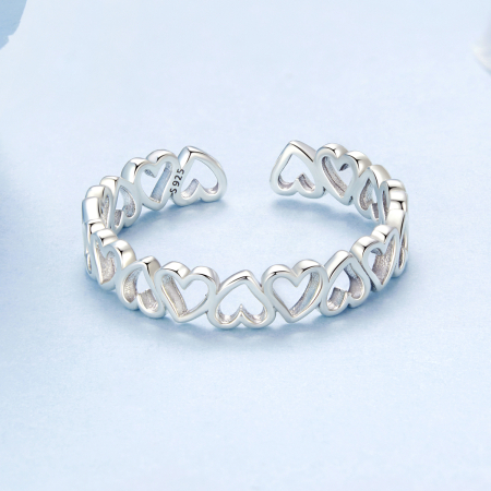 Inel argint inimioare [4]