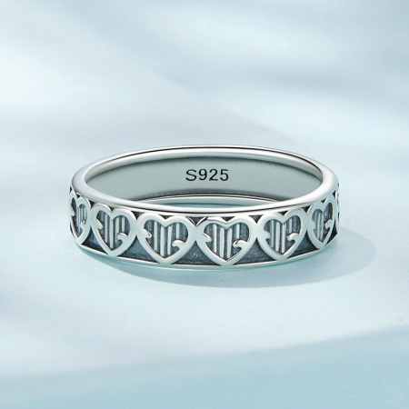 Inel argint inimioare [5]