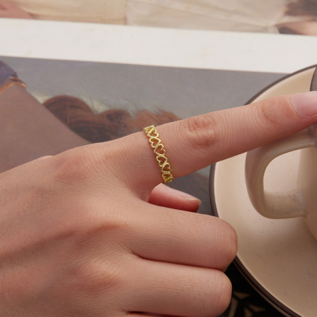 Inel argint inimioare [6]