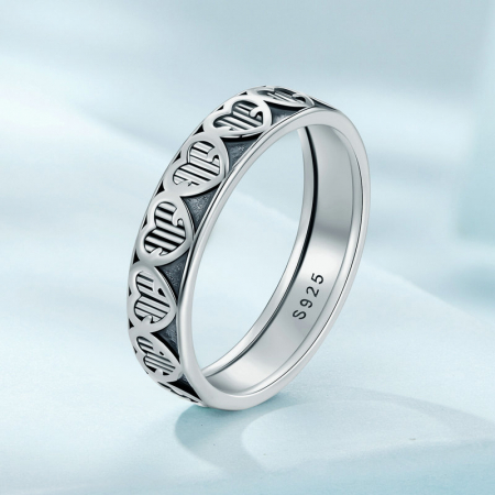 Inel argint inimioare [3]