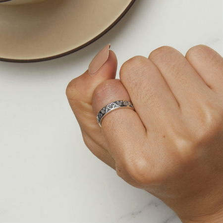 Inel argint inimioare [4]