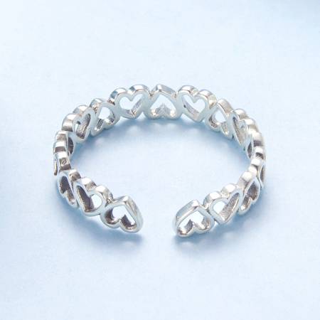 Inel argint inimioare [5]