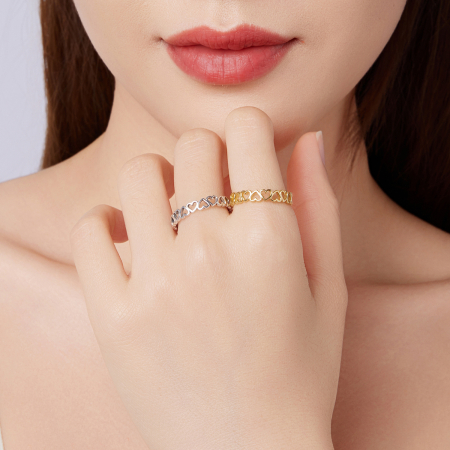 Inel argint inimioare [15]