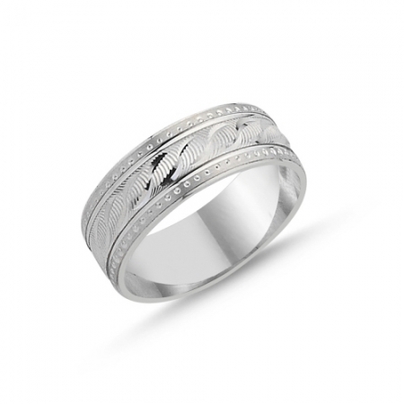 Inel argint lat cu model [0]