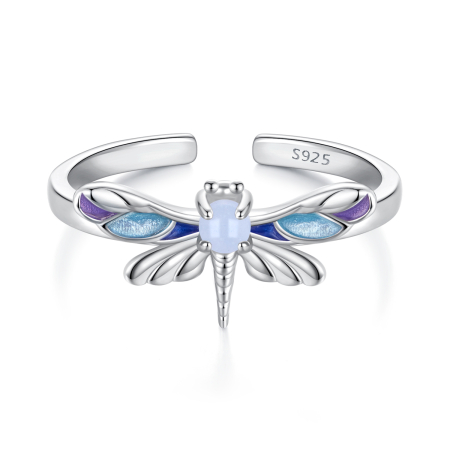 Inel argint Libelula
