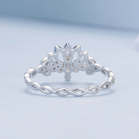 Inel argint lotus [7]